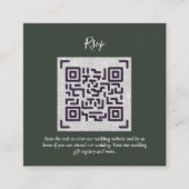 QR CODE RSVP Huwelijksdetails Accommodatie Cadeaus Informatiekaartje (Voorkant)