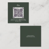 QR CODE RSVP Huwelijksdetails Accommodatie Cadeaus Informatiekaartje (Voorkant / Achterkant)