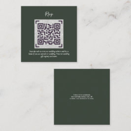 QR CODE RSVP Huwelijksdetails Accommodatie Cadeaus Informatiekaartje
