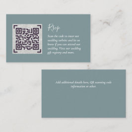 QR CODE RSVP Huwelijksdetails Accommodatie Cadeaus Informatiekaartje