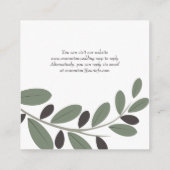 QR-code RSVP, Olijftak Mediterrane bruiloft Informatiekaartje (Achterkant)