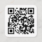 QR-code RSVP Online minimalist voor bruiloft Informatiekaartje (Achterkant)