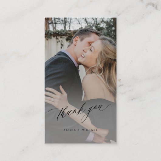 QR code RSVP photo wedding website elegant Informatiekaartje (Achterkant)