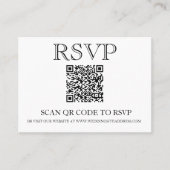 QR-code RSVP Simple Visitekaartje (Voorkant)
