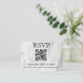 QR-code RSVP Simple Visitekaartje (Staand voorkant)