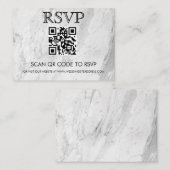 QR-code RSVP Simple Visitekaartje (Voorkant / Achterkant)
