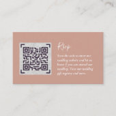 QR CODE RSVP Trouwdetails Accommodatie Cadeaus Informatiekaartje (Voorkant)