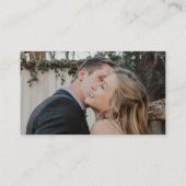 QR-code RSVP-website met gouden script Informatiekaartje (Achterkant)