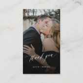 QR-code RSVP-website voor bruiloft met foto elegan Informatiekaartje (Achterkant)