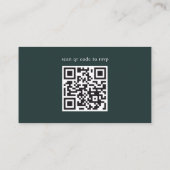 QR-code RSVP Weddenschap Rustic Mountain Pine Informatiekaartje (Achterkant)