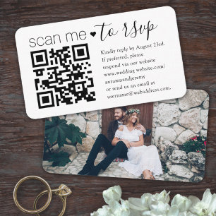 QR Code RSVP Weddenschap Website Foto Enclosure Ka Visitekaartje