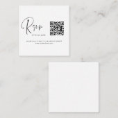 QR-code RSVP Weddenschap Website Informatiekaartje (Voorkant / Achterkant)