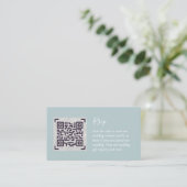 QR CODE RSVP Wedding Details Accommodatie Gifts Informatiekaartje (Staand voorkant)