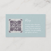 QR CODE RSVP Wedding Details Accommodatie Gifts Informatiekaartje (Voorkant)