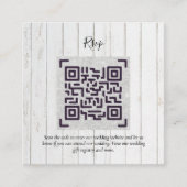 QR CODE RSVP Wedding Details Accommodatie Gifts Informatiekaartje (Voorkant)