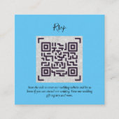 QR CODE RSVP Wedding Details Accommodatie Gifts Informatiekaartje (Voorkant)
