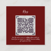 QR CODE RSVP Wedding Details Accommodatie Gifts Informatiekaartje (Voorkant)