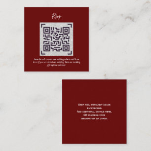 QR CODE RSVP Wedding Details Accommodatie Gifts Informatiekaartje