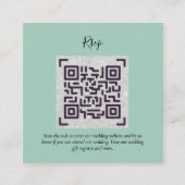 QR CODE RSVP Wedding Details Accommodatie Gifts Informatiekaartje (Voorkant)