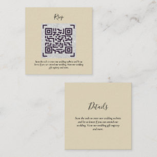 QR CODE RSVP Wedding Details Accommodatie Gifts Informatiekaartje