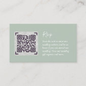 QR CODE RSVP Wedding Details Accommodatie Gifts Informatiekaartje (Voorkant)
