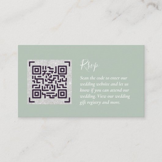 QR CODE RSVP Wedding Details Accommodatie Gifts Informatiekaartje (Voorkant)