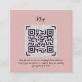 QR CODE RSVP Wedding Details Accommodatie Gifts Informatiekaartje (Voorkant)