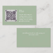 QR CODE RSVP Wedding Details Accommodatie Gifts Informatiekaartje (Voorkant / Achterkant)