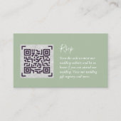 QR CODE RSVP Wedding Details Accommodatie Gifts Informatiekaartje (Voorkant)