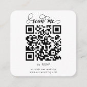 QR Code RSVP Wedding RSVP Kaarten (Voorkant)