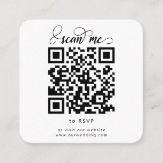 QR Code RSVP Wedding RSVP Kaarten