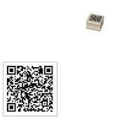 Qr Code Rubber Stempel (Gestempeld)