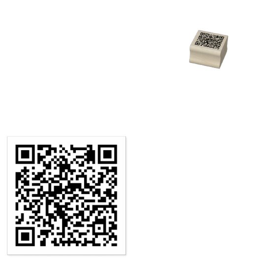 Qr Code Rubber Stempel (Gestempeld)