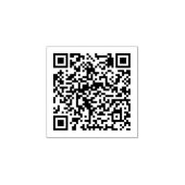Qr Code Rubber Stempel (Afrduk)