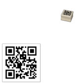 QR-code Rubberstempel (Gestempeld)