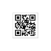 QR-code Rubberstempel (Afrduk)