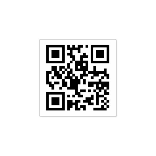 QR-code Rubberstempel (Afrduk)