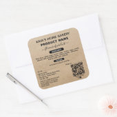 QR Code Rustic Cottage wet label (Envelop)