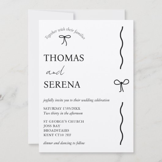 QR Code Rustic Kraft (bewerkbaar) Budget Bow Bruil Kaart (Voorkant)