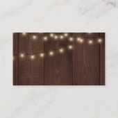 QR code rustiek land chique bruiloft RSVP Informatiekaartje (Achterkant)