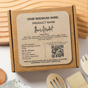 QR Code Rustiek Texas Cottage Law Eten label