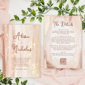 QR code Rustieke Terracotta Gouden Waterverf Bruil Kaart