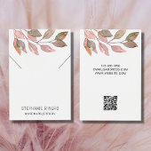 QR Code Rustieke Waterverf Ketting Display Kaart
