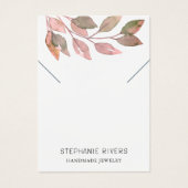 QR Code Rustieke Waterverf Ketting Display Kaart (Voorkant)