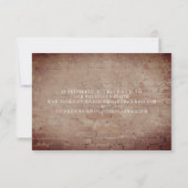 QR-code Rustige Brick Fall Wedding RSVP Kaartje (Achterkant)