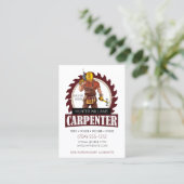 QR Code Rustige Carpenter Tools Woodwerker Vertica Visitekaartje (Staand voorkant)