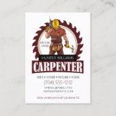 QR Code Rustige Carpenter Tools Woodwerker Vertica Visitekaartje (Voorkant)