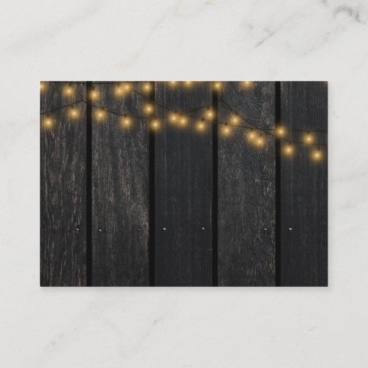 QR-code rustige zonnebloempelegante bruiloft RSVP Informatiekaartje (Achterkant)