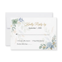 QR Code Salie Groene Bloemen Waterverf bruiloft