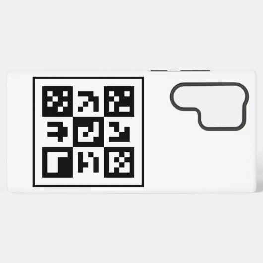 qr-code samsung galaxy hoesje (Achterkant horizontaal)